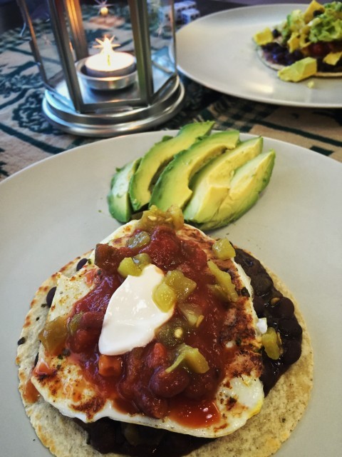 Finished Huevos Rancheros.